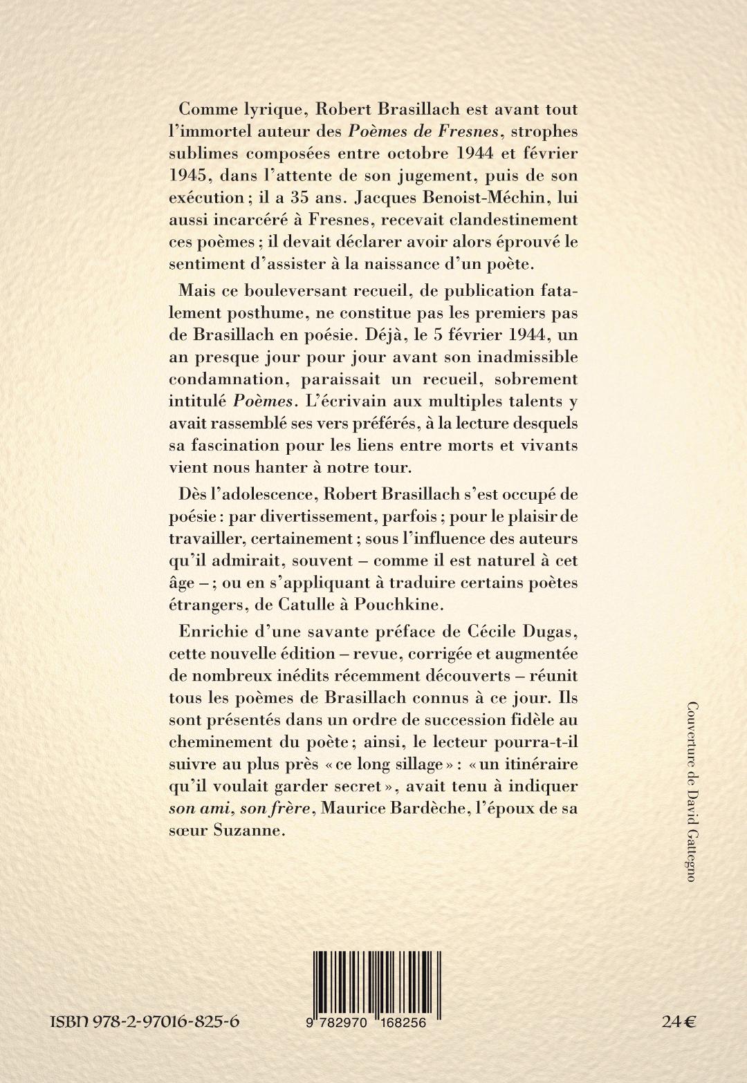 Les Poèmes de Robert Brasillach